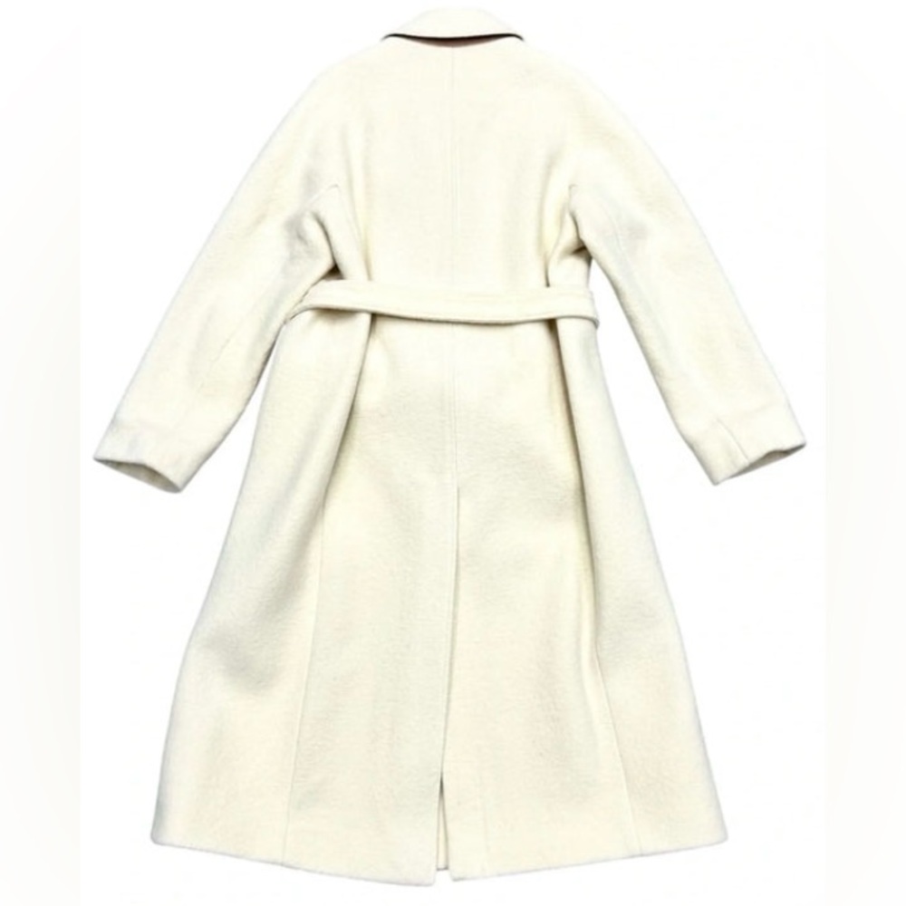 VERONICA BEARD Della Dickey double-breasted wool coat Ecru Cream Ivory L NWT - Picture 6 of 8